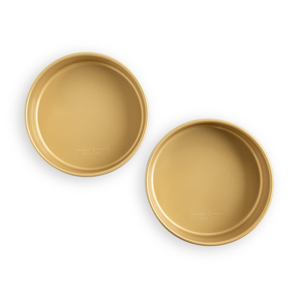 Naturals® 2 Piece Gold Nonstick 9" Round Cake Pan Set Nordic Ware