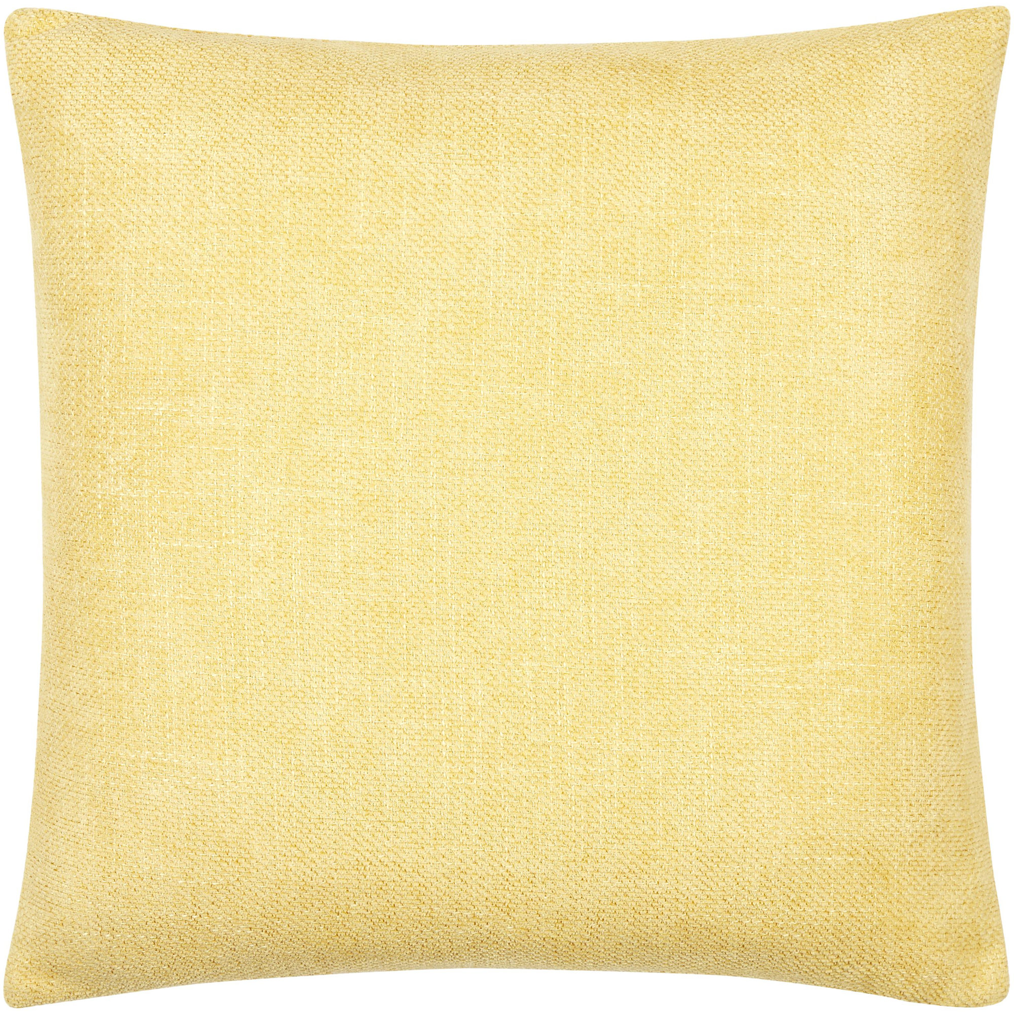 Kamaili Pillow Cover, 20"H x 20"W, Yellow, Pillow Cover Only - No Insert