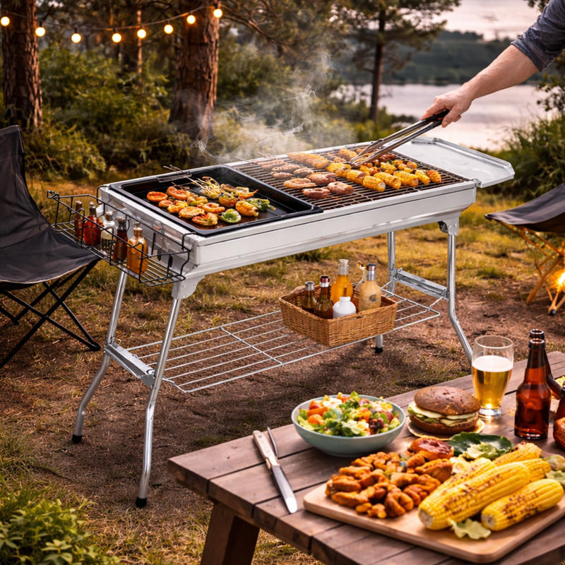 SmashingDealDirect 35cm W Portable Charcoal Grill