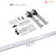 Porte de grange moderne | Ego 5012 | Ensemble de quincaillerie lourde Silver Rail Track | Portes intérieures solides-99700677-99700685