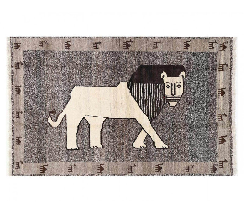 Tapis persan Shiraz finement noué à la main 4 pi 2 po x 6 pi 10 po