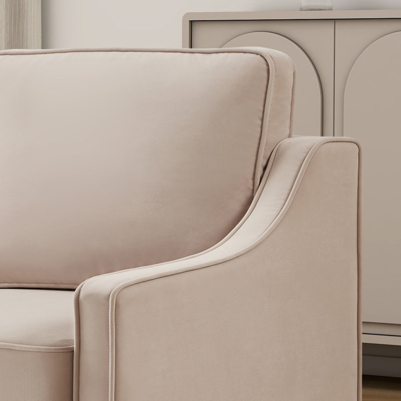 Rex Upholstered Armchair, Taupe Polyester