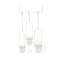Triflora Hanging Planter, Adjustable Ropes with Rod – Set of 3-1555112120-1555112127