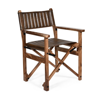 Chaise pliante de 23 po Galway en whisky antique