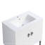 Meuble-lavabo de 30 po avec pieds en métal, avec cuve en céramique blanche et deux portes d'armoire à fermeture en douceur-1136178158-1136178159