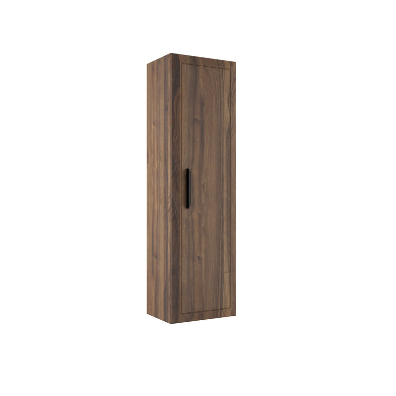 Gosman 47" Tall 1-Door Side Cabinet, Dark Brown