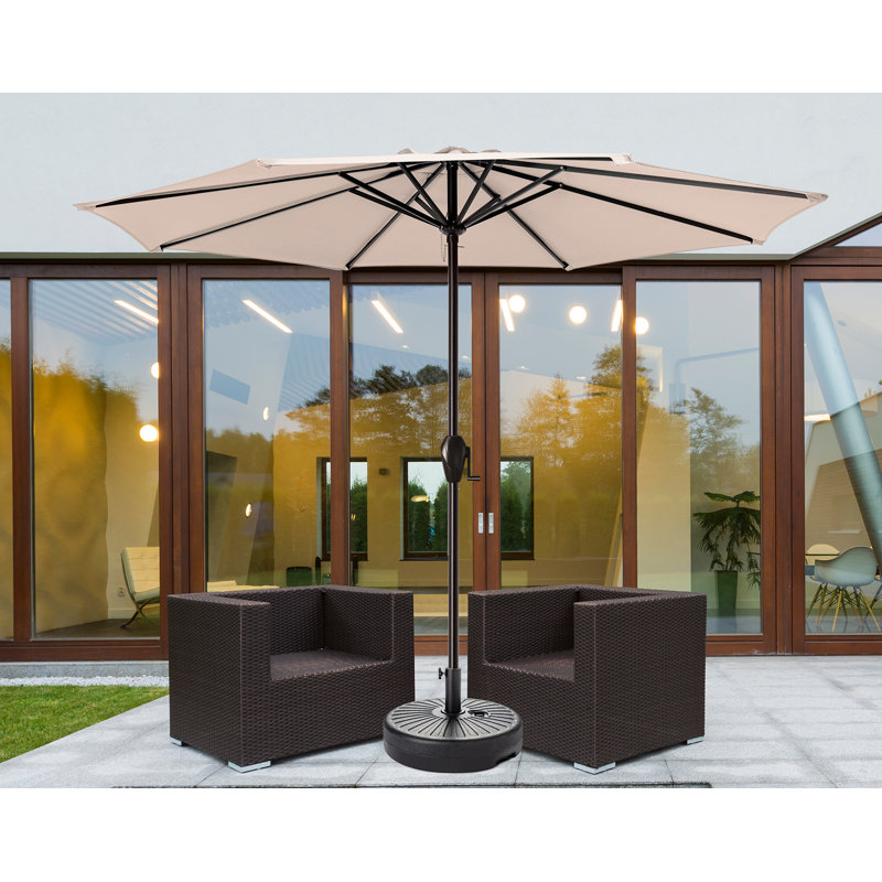 Parasol de marché de 132 po Haque, Beige