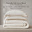 Linen Blend Double Flange 3-Piece King/Cal King Duvet Cover Set-116380536-116380537