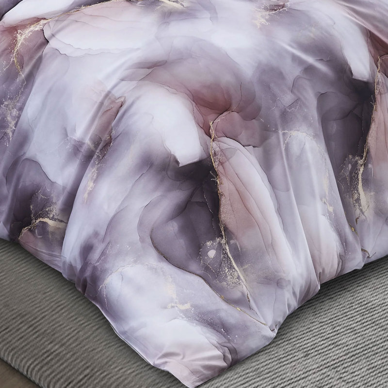 Amber Grey Duvet Cover, King