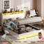 Upholstered Ottoman Storage Bed-581821342-581821343