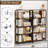 5-Tier Industrial Bookshelf, Rustic Brown Tall Bookcase With Open Wood & Metal Design - Vintage Storage Organizer For Books, Cds, Movies, Multi-Purpose Shelf For Living Room, Bedroom, Home Office-878430692