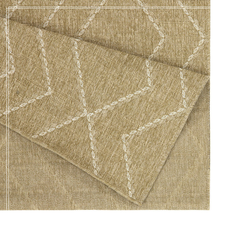 Jute/White Indoor/Outdoor Area Rug, Rectangle 7'10" x 10'3"