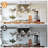 16 - Light Black Sputnik Linear Chandelier For Dining Room
