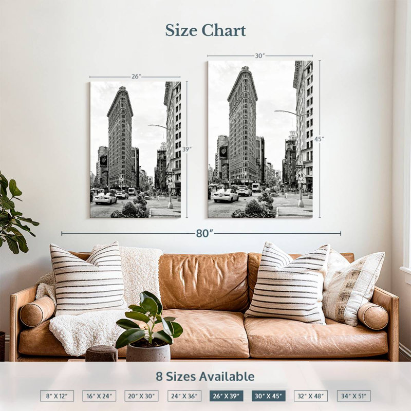 Sireci Manhattan Flatiron Building, 39" H x 26" W