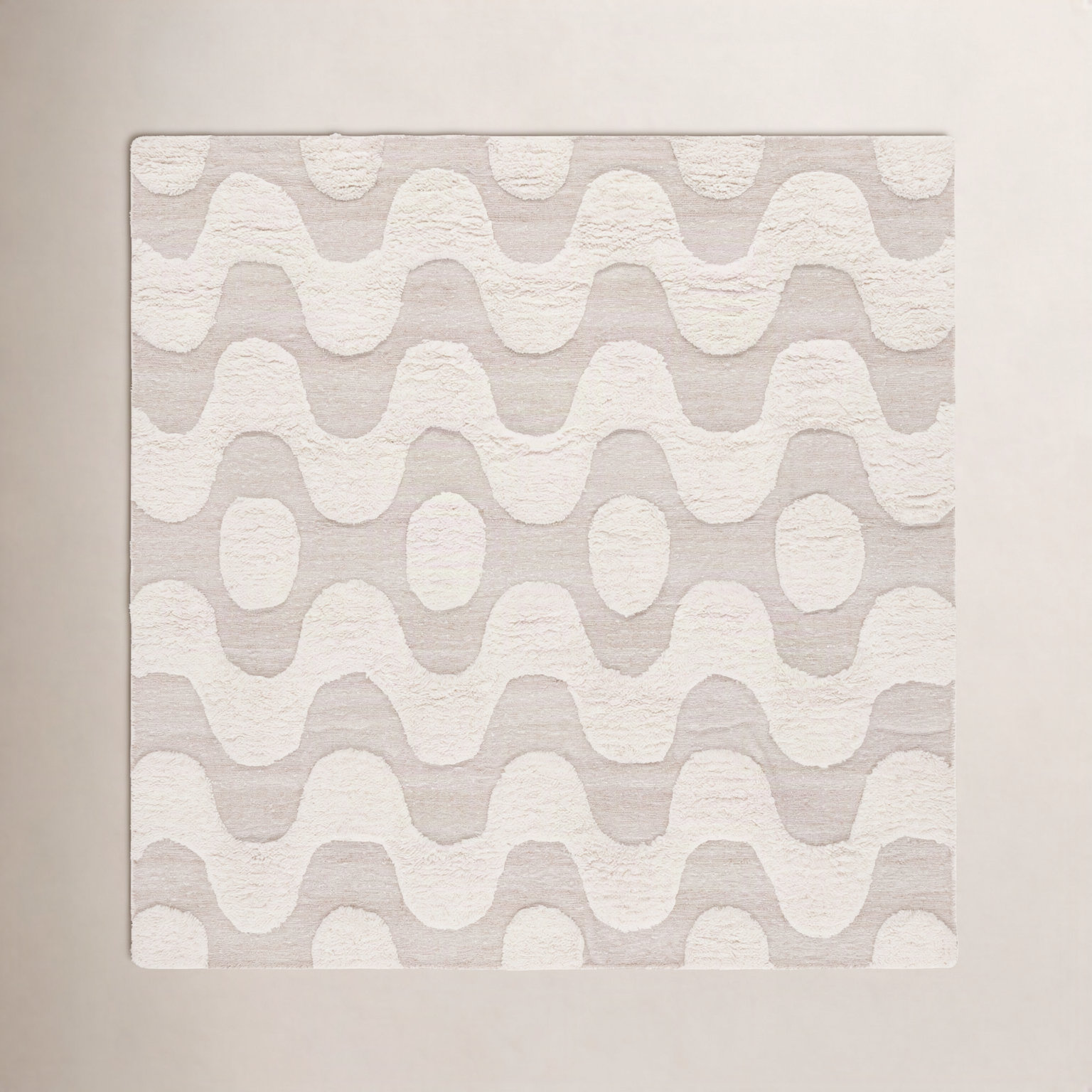 Mullen Hand-Woven Geometric Rug, Square 6'