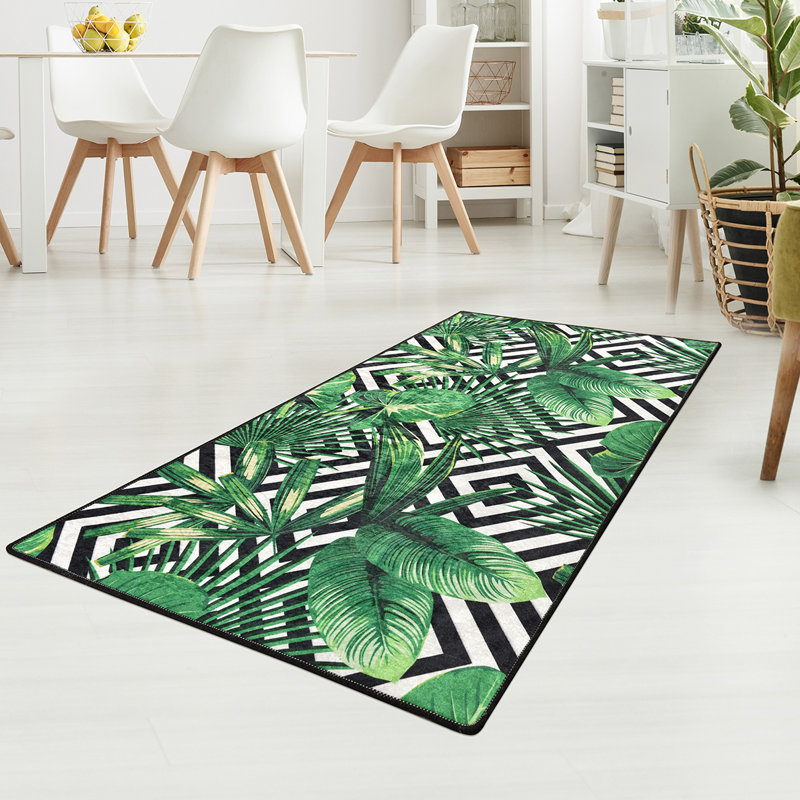 Geometric Shag Area Rug, Rectangle 160 x 229cm