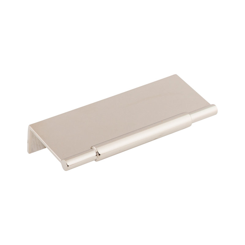 Crestview Finger Pull, Polished Nickel, 3" Center to Center