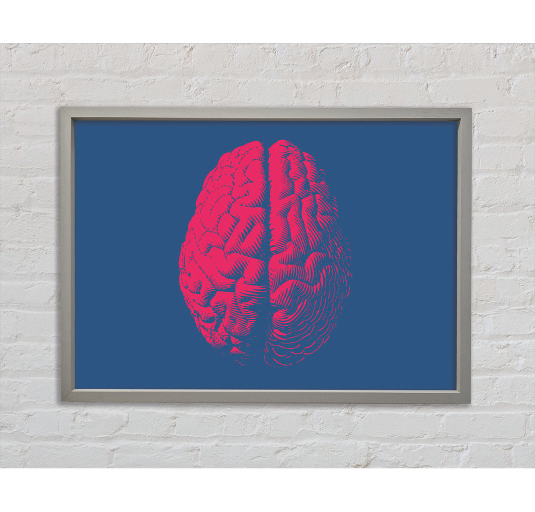 The Red Brain - Einzelner Bilderrahmen Kunstdrucke auf Leinwand