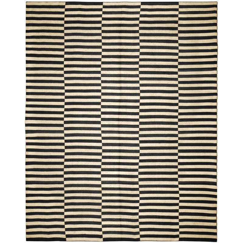 Ralph Lauren Cameron Stripe Viscose Striped Rug, Rectangle 8' x 10'