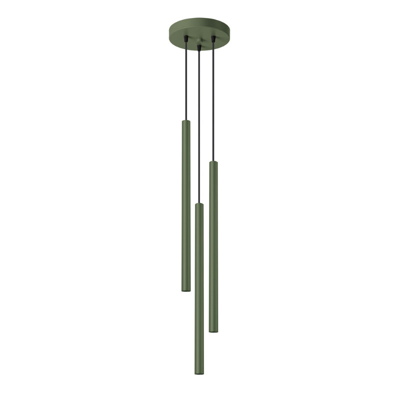 Berthile - Light Pendant, 52cm W x 9cm D, Green, 3 Lights