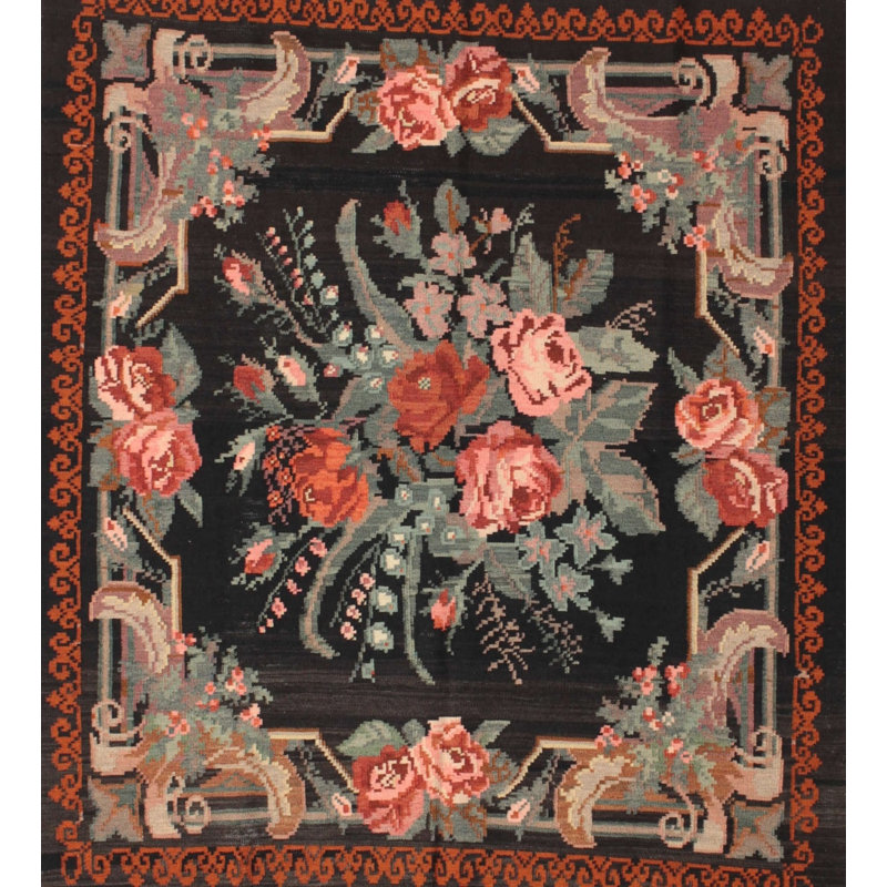 Farmersburg Floral Indoor Rug, Rectangle 6' x 9'