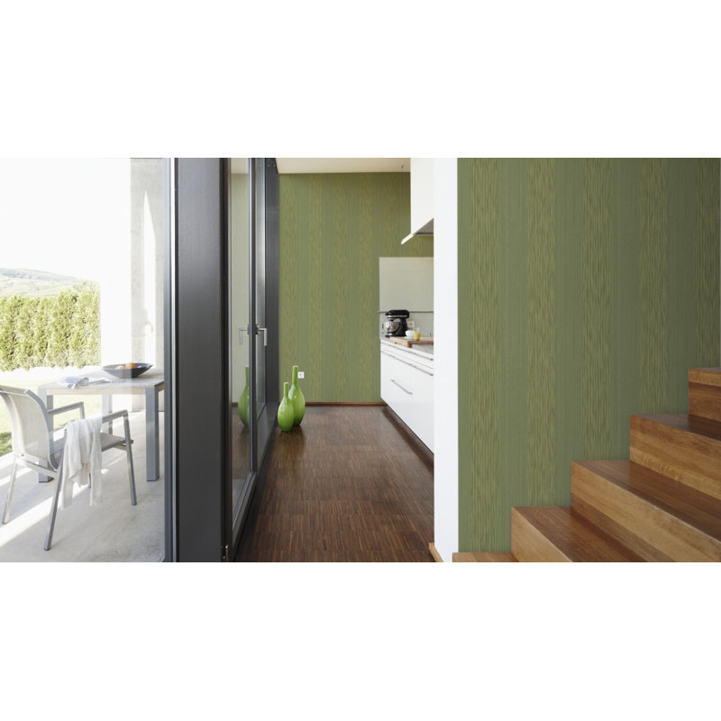 Tessuto 10.1m x 53cm Wallpaper, Green