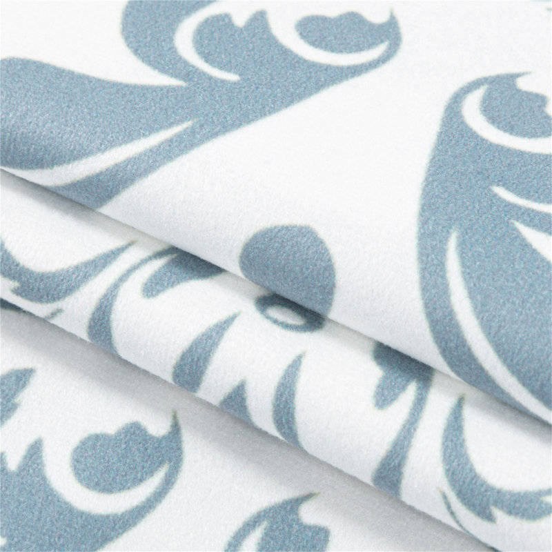 Teade Square Pillow Cover, Gray Blue
