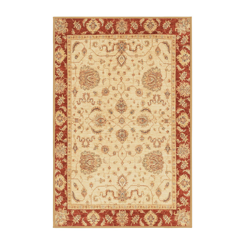 Tapis décoratif multicolore à motif abstrait, Rectangle 4 pi x 6 pi