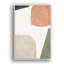 Mid Century Shape "Muted Abstract Color Blocks Artwork, Vibrant Simple Neutral Modern Wall Pictures, Framed Canvas Giclee Print Wall Art"-56686971-56686975
