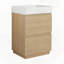 Meuble-lavabo pour salle de bain avec lavabo simple encastré et tiroir double facile à assembler-1621486676