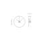 Ombra Aluminium Skeleton Wall Clock