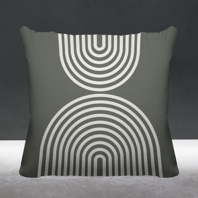 Bini Boho Rainbow Indoor/Outdoor Throw Pillow