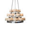Lustre géométrique unique à 18 lumières