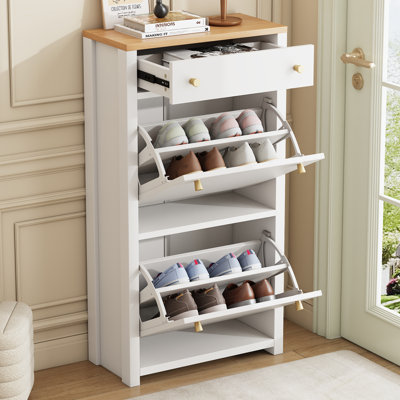8 Pair Shoe Storage Cabinet