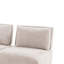 Ensemble de canapé modulaire en L Stavan, boucle blanche, dossier réglable-111934085