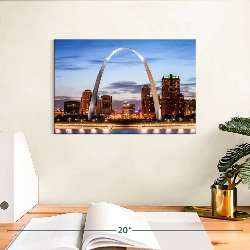 Iconic Gateway Arch, H 8 po x l 12 po
