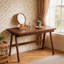 Bureau en bois d'hévéa massif avec tiroir, bureau de bureau à cadre en A de 99 cm (39 po) pour la maison