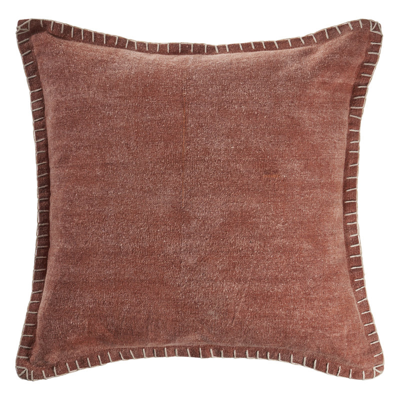 Housse de coussin Madison, 24 po x 24 po, Polyester, Potters Clay