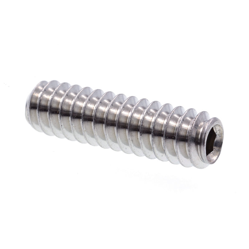 Vis sans tête à six pans creux, acier inoxydable no. 6-32 x 1/2 po, calibre 18-8 (paquet de 25), Acier inoxydable