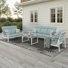 Ensemble de conversation Townsend pour 4 personnes avec coussins Sunbrella