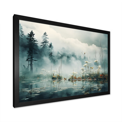 " Double Exposure Mountain Fog Paradise III " Print