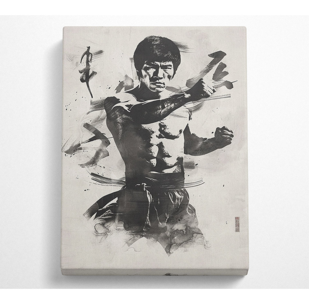 Bruce Lee - Kunstdrucke ohne Rahmen auf Leinwand