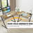 Bourdon L-Shaped Metal Base Writing Desk-983694522