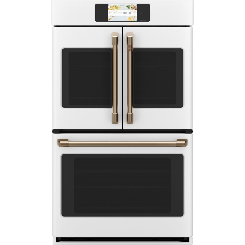 30" Self-Cleaning Convection Smart Electric Double Wall Oven, Matte White