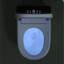 Unité de toilette moderne et intelligente avec bidet - ouverture / fermeture automatique, chasse d'eau, siège chauffant, séchage à l'air chaud pour salle de bain, conception compacte
