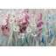 This hand -painted acrylic painting features a flowery outlook