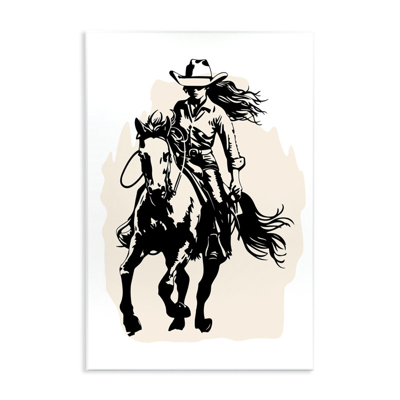 «Saddle Sœurs Girl» par Andrea Haase, H 15 po x l 10 po
