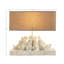 Resin Rabbit Table Lamp with Rectangle Linen Shade-94320527