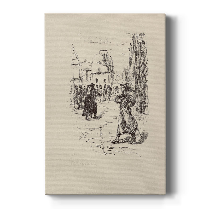 Croquis rétro XLIX - galerie Cavas sur mesure, H 18 po x l 12 po