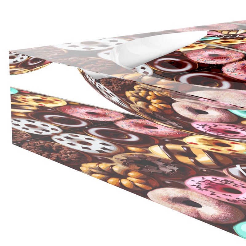 Glazed Donuts Acrylic Candy Catchall Dish, 8"W x 8"D x 2"H